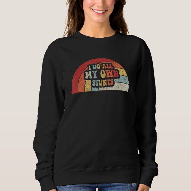 Sweatshirt Cadeau de rétablissement Rétro Blessure du bras ca (Devant)