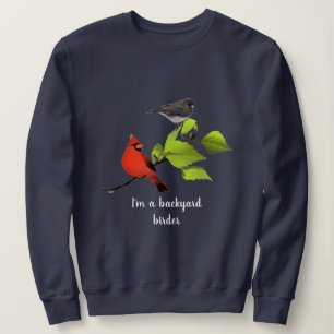 Sweatshirt Cadeau d'oiseau jardin / Oiseau cardinal en bleu