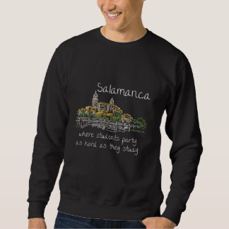 Sweatshirt Cadeau drôle de Salamanque Espagne Art dessiné à l