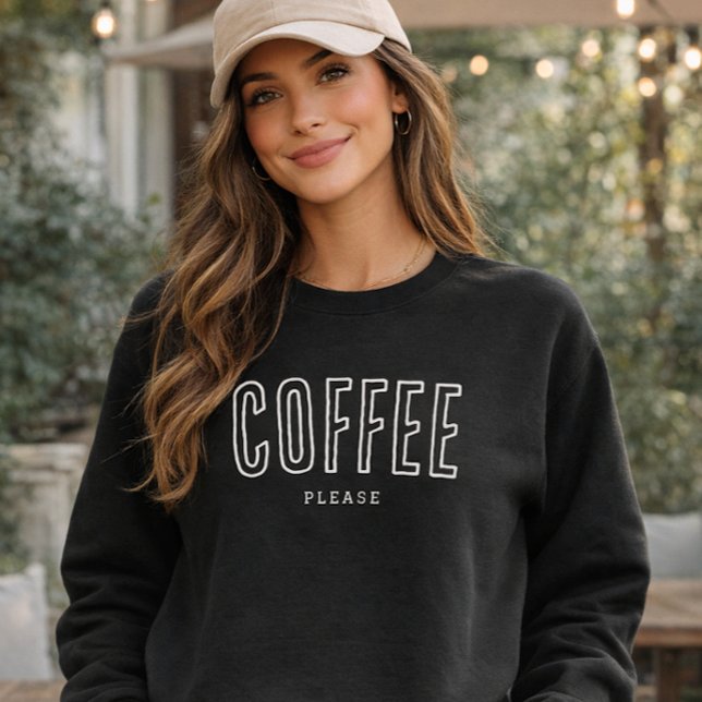 Sweatshirt Cadeau drôle pour les amateurs de café 'Café S'il  (Créateur téléchargé)