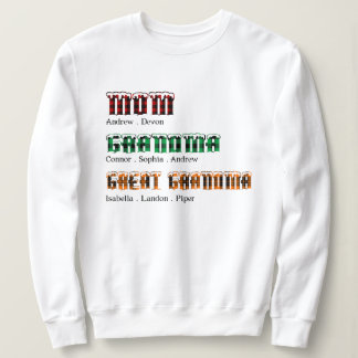 Sweatshirt Cadeau Grandma pour Noël
