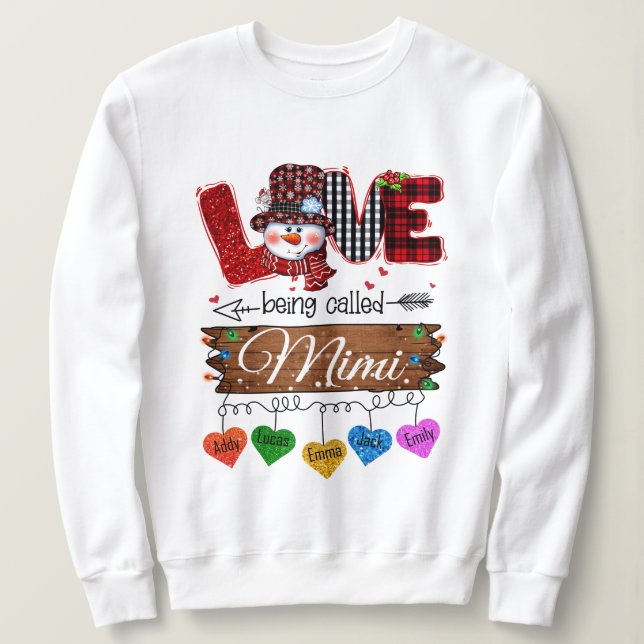 Sweatshirt Cadeau Mimi Pour Noël (Design devant)