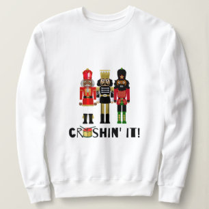 Sweatshirt Cadeau Noir Casse-Noir "Crushin' It"