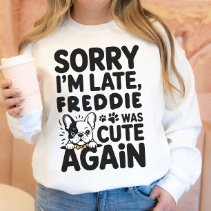 Sweatshirt Cadeau personnalisé maman de bouledogue français d