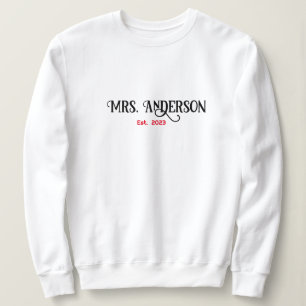 Sweatshirt Cadeau Personnalisé pour la Mariée, Cadeau de Réce