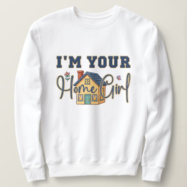 Sweatshirt Cadeau pour agent immobilier de la maison (Design devant)
