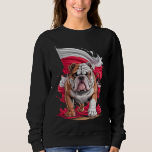 Sweatshirt Cadeau pour amateur de bulldogs de Pologne Design 