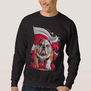 Sweatshirt Cadeau pour amateur de Bulldogs Pologne Design mig