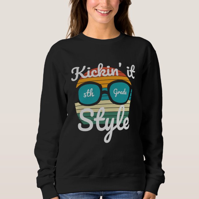 Sweatshirt Cadeau pour élève de 5e rentrée scolaire (Devant)