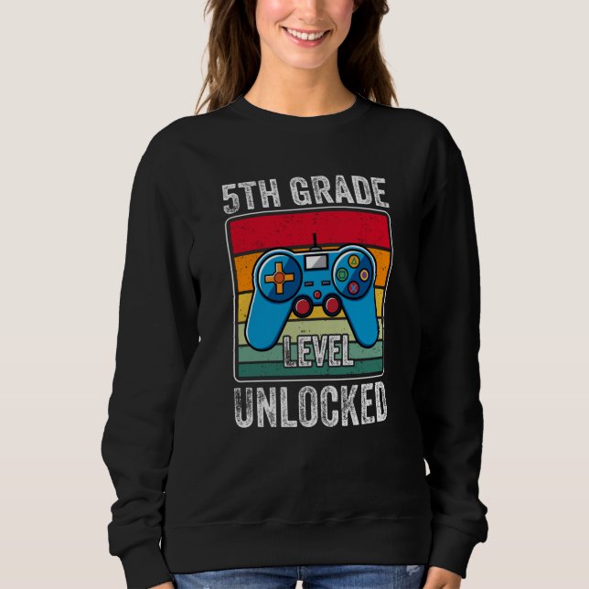 Sweatshirt Cadeau pour élève de cinquième avec jeu vidéo débl (Devant)