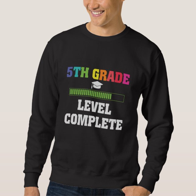 Sweatshirt Cadeau pour l'obtention du niveau 5e année (Devant)