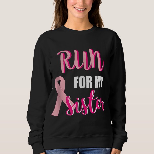 Sweatshirt Cadeau pour ma soeur Hommes Femmes Couples Cancer  (Devant)