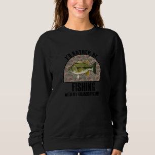 Sweatshirt Cadeau Sincère Plutôt Aller à la Pêche Avec Ma Pet