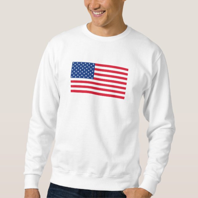 Sweatshirt Cadeau sweat-shirt drapeau américain (Devant)