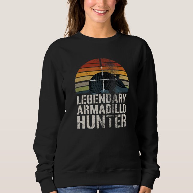 Sweatshirt Cadeau vintage Sunset légendaire Armadillo Hunter (Devant)