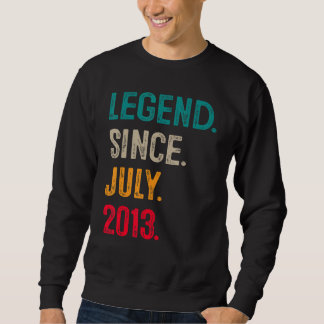 Sweatshirt Cadeaux 10 Ans 10e Anniversaire Garçons Légende de
