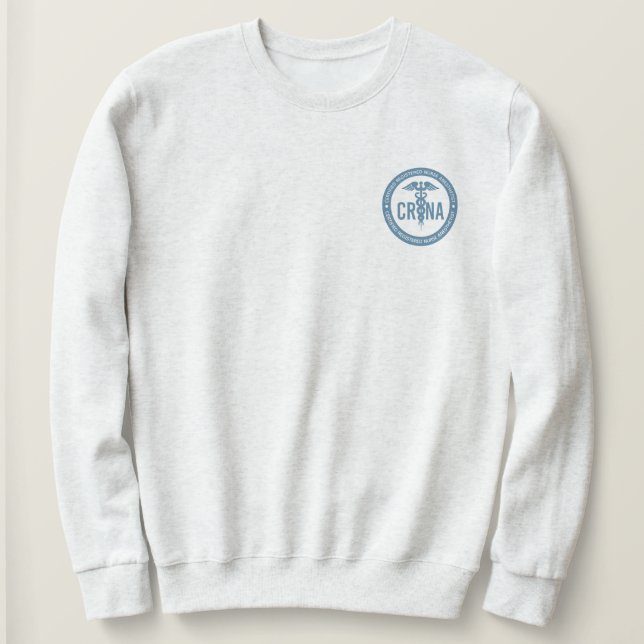 Sweatshirt Cadeaux anesthésistes certifiés CRNA (Design devant)