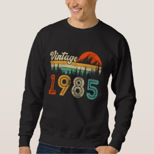 Sweatshirt Cadeaux de 40 ans Hommes Femmes Vintage 1985 40e n