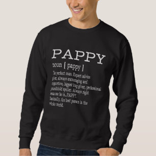 Sweatshirt Cadeaux de Fête des pères Papy Définition Pappy - 