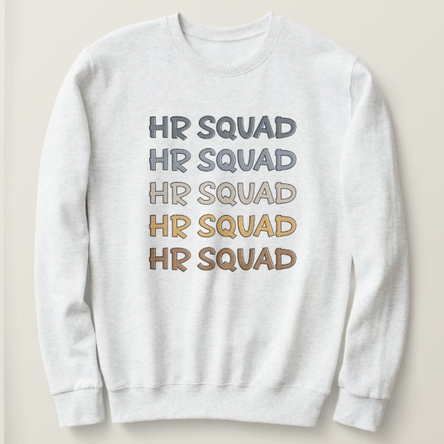 Sweatshirt Cadeaux de l'équipe des ressources humaines de l'e (Design devant)