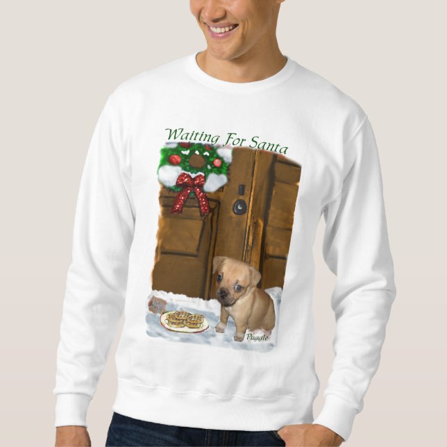Sweatshirt Cadeaux de Noël pour Puggle (Devant)