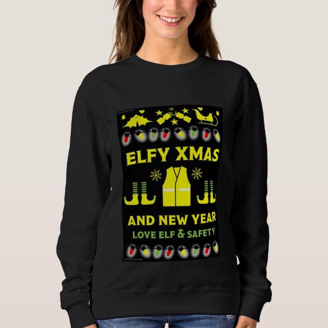 Sweatshirt Cadeaux De Noël Santé Et Sécurité (Devant)