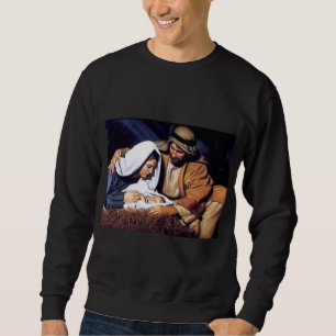 Sweatshirt Cadeaux de scène de nativité pour Noël