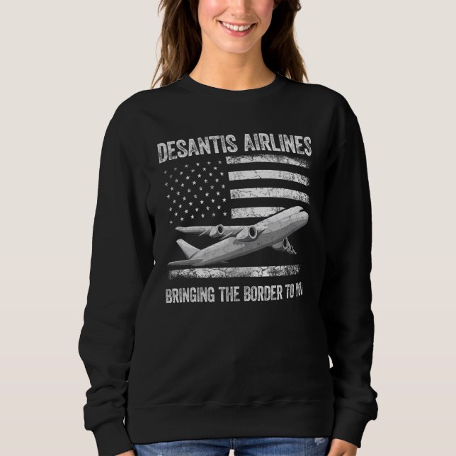 Sweatshirt Cadeaux DeSantis Airlines Funny DeSantis Airlines_ (Devant)