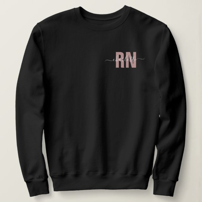 Sweatshirt Cadeaux d'études d'infirmière autorisée (Design devant)