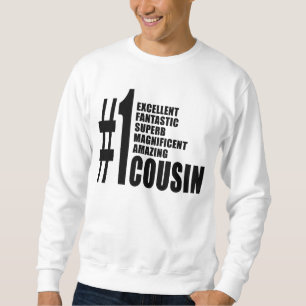 Sweatshirt Cadeaux frais pour des cousins : Cousin du numéro
