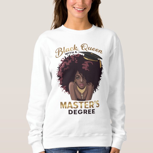 Sweatshirt Cadeaux mignons de remise de diplôme de maîtrise p (Devant)
