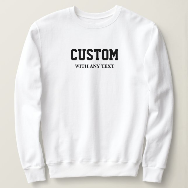 Sweatshirt Cadeaux Personnalisés Famille Correspondante Col À (Design devant)