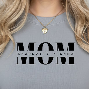Sweatshirt Cadeaux personnalisés pour maman avec les prénoms