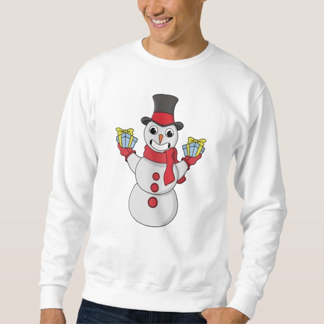 Sweatshirt Cadeaux pour vous de Snowman (Devant)