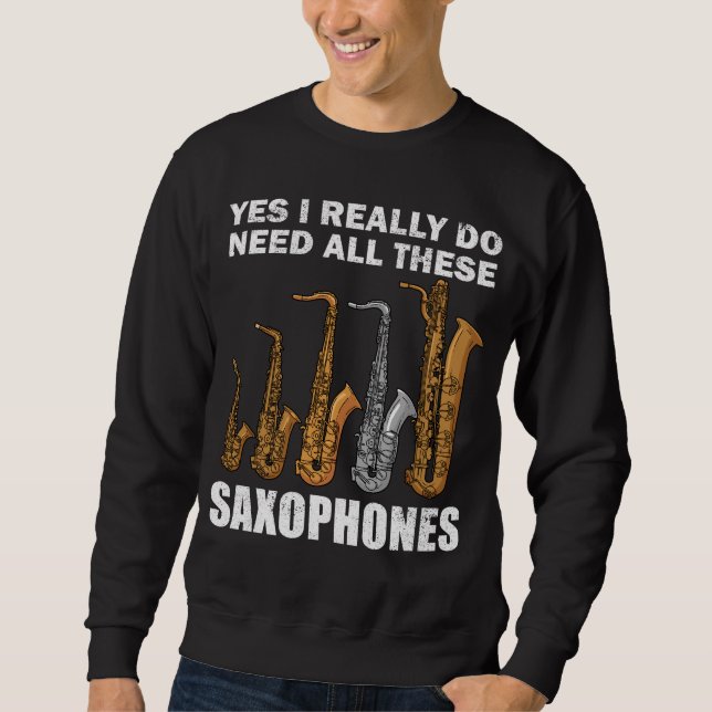 Sweatshirt Cadeaux Saxophonistes Jazz Musique Cadeaux Femmes  (Devant)