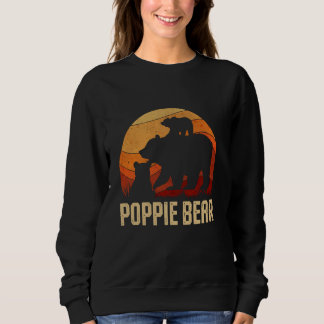 Sweatshirt Cadeaux Vintage Poppie Bear pour la fête des pères