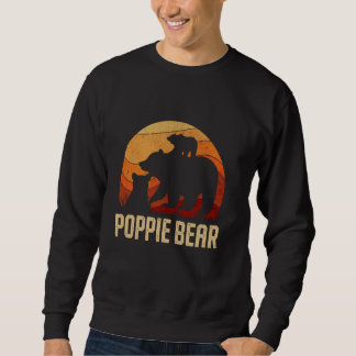 Sweatshirt Cadeaux Vintage Poppie Bear pour la fête des pères