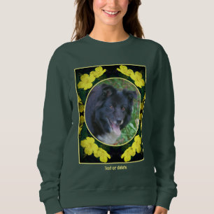 Sweatshirt Cadre Fleur de Géranium Créez votre propre animal