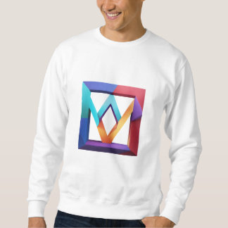 Sweatshirt "Cadre Prismatique et M Abstrait"