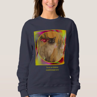 Sweatshirt Cadres à perles colorées Créez votre propre photo