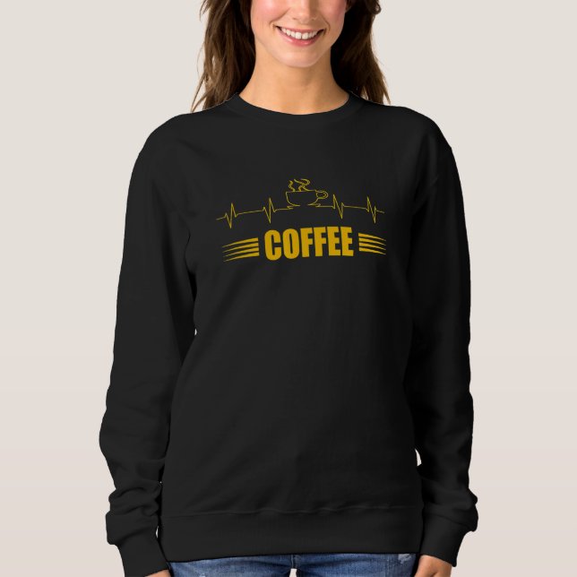 Sweatshirt Café Addicité Coeur (Devant)