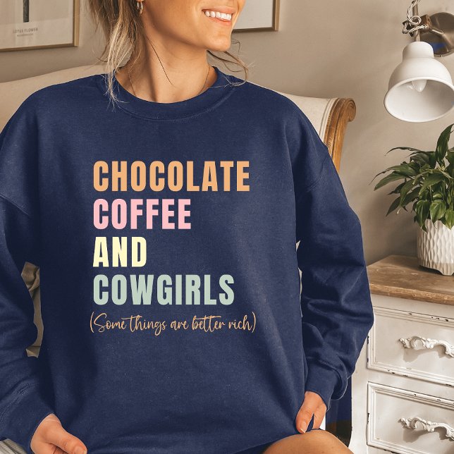 Sweatshirt Café au chocolat et poules (Créateur téléchargé)