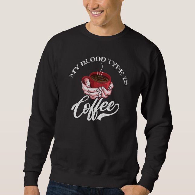 Sweatshirt Café Caféine Cappuccino (Devant)