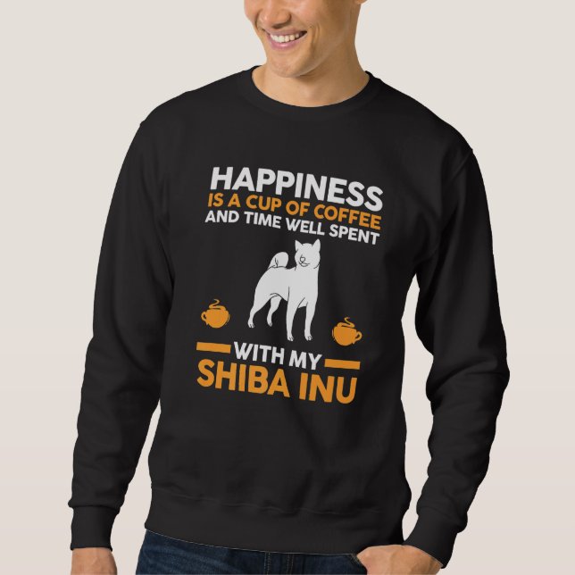 Sweatshirt Café Chien Shiba Inu (Devant)