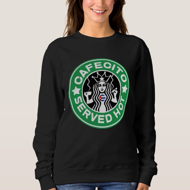 Sweatshirt Café cubain de Miami 305 County Cafecito Servi Cha (Devant)