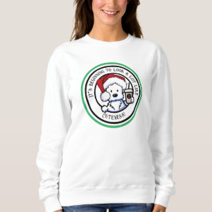 Sweatshirt Café de Noël KiniArt Westie