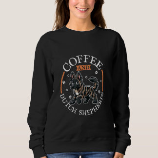 Sweatshirt Café et berger néerlandais
