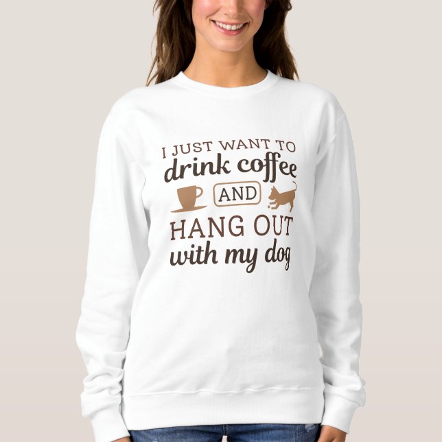 Sweatshirt Café Et Chien (Devant)