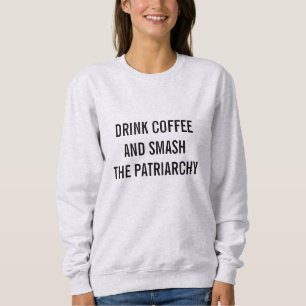 SWEATSHIRT CAFÉ ET PIÈCE EN T DU FÉMINISME