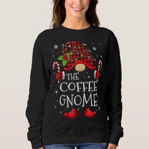 Sweatshirt Café Gnome Buffalo Plaid Correspondant Famille Chr